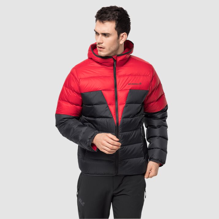 Jack Wolfskin Mens Dna Tundra Down Jacket Red 985037JPW